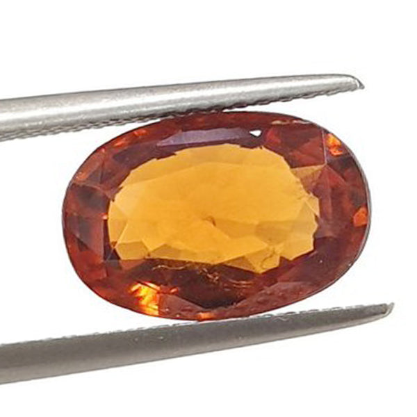 Ceylon Hessonite (Gomed) Gemstone - Premium Plus Quality - 3 Ratti to 21.50 Ratti with Govt. Lab Certificate & Guarantee Certificate image 0