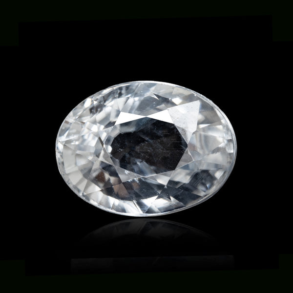 White Zircon Ceylon (Sri Lanka) - Luxury Quality - 2 Ratti to 10 Ratti with Lab Report & Guarantee Certificate image 0