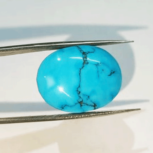 Irani Turquoise (Feroza) Gemstone - Standard Quality - 5 Ratti to 21.25 Ratti with Lab Certificate & Guarantee Certificate! image 0