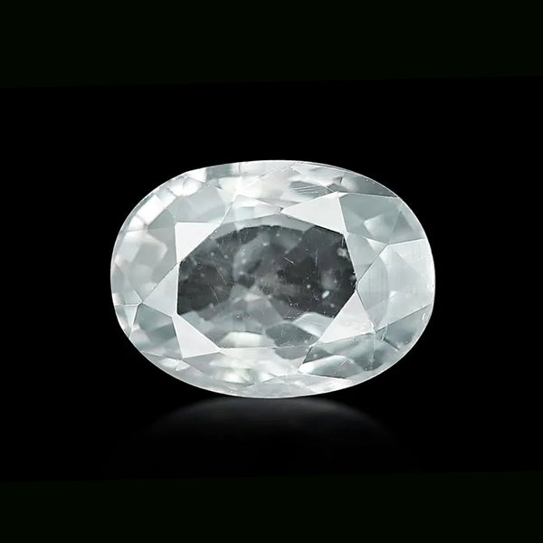 White Zircon Ceylon (Sri Lanka) - Standard Quality - 2 Ratti to 10 Ratti with Lab Report & Guarantee Certificate image 0