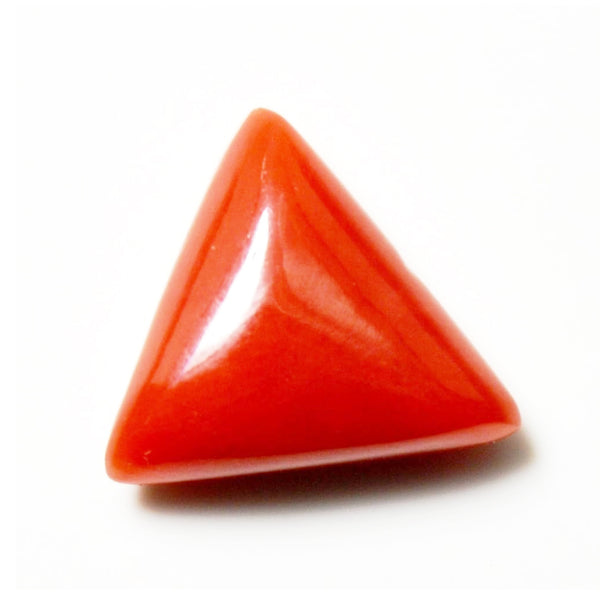 Triangular Italian Coral/ Munga 3.00 - 12.25 Ratti with Lab Certificate & Guarantee Certificate! 100% Original & Natural Italian Coral/ Munga image 0