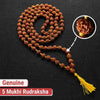 Rudraksha Mala - Best Quality (108+1 Beads) with Lab Certified Report & Guarantee Certificate image 1